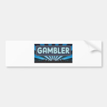 Gambler Marquee Bumper Sticker