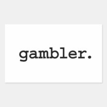 gambler. stickers