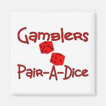 Gamblers Pair A Dice Magnet