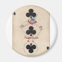 Gambling Clown Fridge Magnets