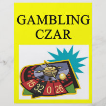 GAMBLING czar joke Full Colour Flyer