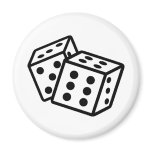 gambling dice cubes casino fridge magnet