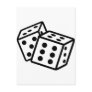 gambling dice cubes casino postcard