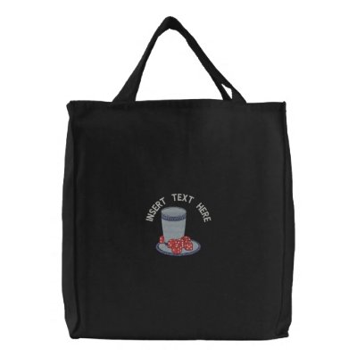 Gambling Embroidered Bag by fathersdaytshirts