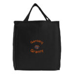 Gambling Granny Embroidered Bag