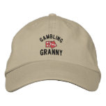 Gambling Granny Embroidered Hat