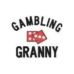 Gambling Granny Embroidered Shirt embroidered shirts