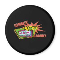 Gambling Granny T-shirts and Gifts For Her Refrigerator Magnet