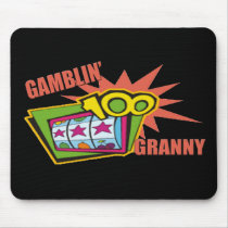 Gambling Granny T-shirts and Gifts For Her Mouse Pad