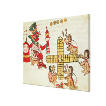 Gambling Patoli and the god Canvas Prints