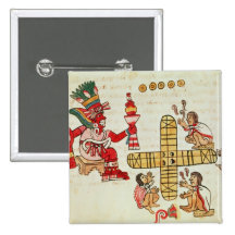 Gambling Patoli and the god Pinback Button
