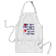 Gambling Poker Player Apron