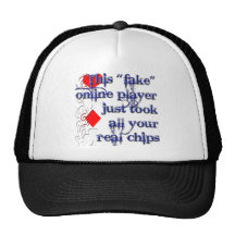 Gambling Poker Player Trucker Hat