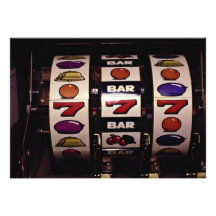 Gambling, slot machines invitation