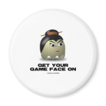 Game Face Geisha (Retro Avatar) Refrigerator Magnets
