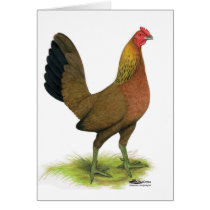 Game Hen Red Greeting Cards