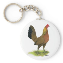 Game Hen Red Key Chain