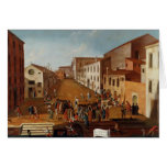 Game of Bowls in the Campo dei Gesuiti, Venice Cards