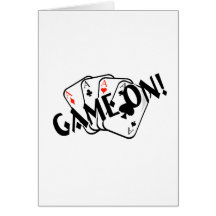 Game On Aces Greeting Cards