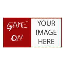 Game On Customized Photo Card