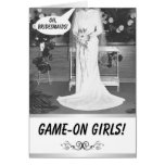 GAME ON GIRLS! -  Bridesmaid invitation Card