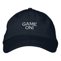 GAME ON, PC GAME PLAYER CAP EMBROIDERED HATS