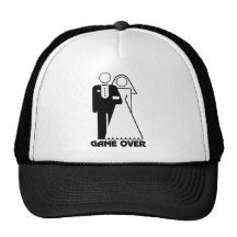 Game Over Bachelorette Party T-Shirt Trucker Hats