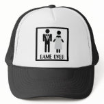 game over bridal couple icon hat