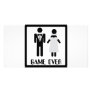 game over bridal couple icon picture card
