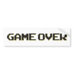 Game Over Bumper Sticker