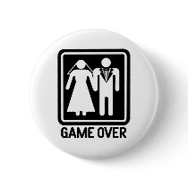 Game Over Pinback Button