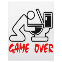 Game Over Drunk Letterhead Template