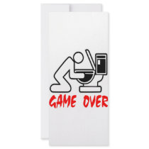 Game Over Drunk Rack Cards
