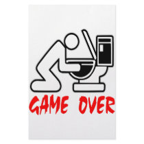 Game Over Drunk Stationery Design
