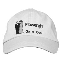 Game Over - Flowergirl Embroidered Baseball Cap