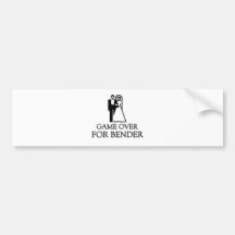 Game Over For Bender Bumper Sticker