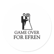 Game Over For Efren Stickers