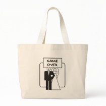 Game Over Marriage Tote Bags