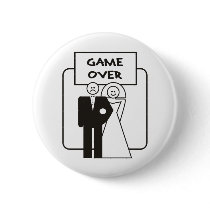 Game Over Marriage Pins