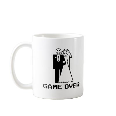 game over marriage funny wedding tshirt coffee mug by funnypartytshirts