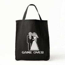 Game Over Marriage Game Over Funny tshirt Tote Bags