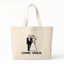 Game Over Marriage Game Over Funny tshirt Bags