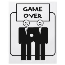 "Game Over" Marriage (Homosexual) Flyer Design