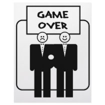 "Game Over" Marriage (Homosexual) Personalized Letterhead