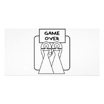 "Game Over" Marriage (Homosexual) Photo Card