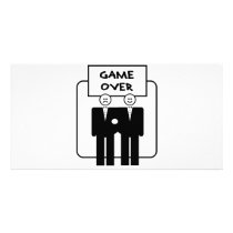 "Game Over" Marriage (Homosexual) Personalized Photo Card