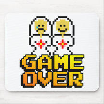 Game Over Marriage (Lesbian, 8-bit) Mouse Pad