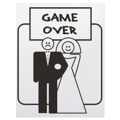 Game Over Marriage Letterhead Design by gameoverstore