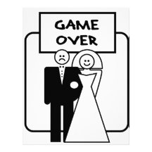 "Game Over" marriage Letterhead