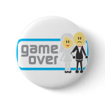 Game Over Marriage (Miis) Pinback Buttons
